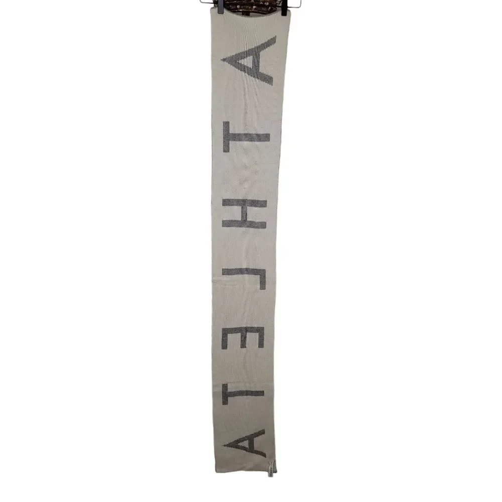 Athleta daily knit reversible cashmere & wool blend scarf